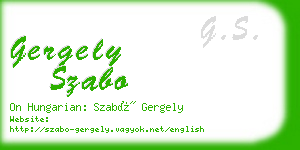 gergely szabo business card